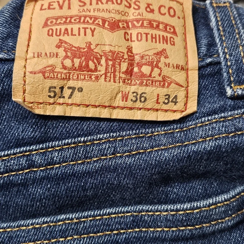 Levis Jeans 34x32 VTG Y2K  517 Bootcut Western Cowboy Rodeo Denim Men's